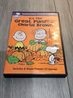 Peanuts Orange Pumpkin Cover Featuring Charlie Brown & Snoopy
